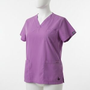 Purple Women's V-Neck Scrub Top Used 3/$23